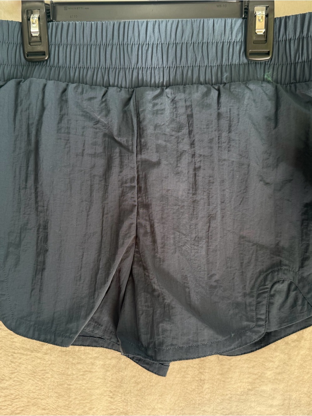 Women’s Navy Elastic-Waist Shorts
